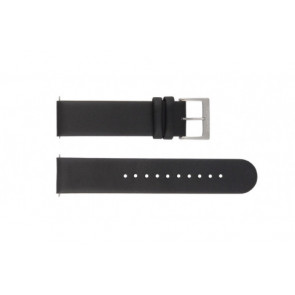 Mondaine horlogeband BM20001 / FE16220.20Q Leder Zwart 20mm