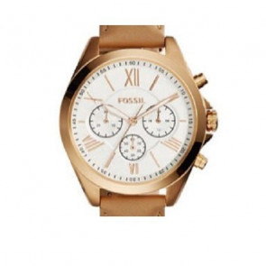 Fossil correa de reloj BQ3003 Cuero Marrón + costura marrón