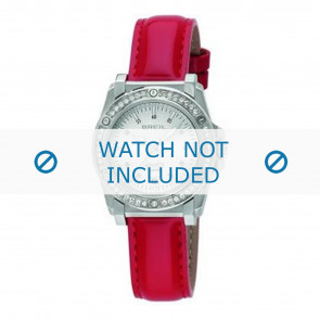 Breil correa de reloj TW0798 Cuero Rojo 16mm + costura roja