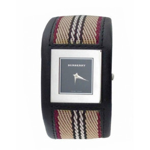 Correa de reloj Burberry BU4004 Cuero Negro