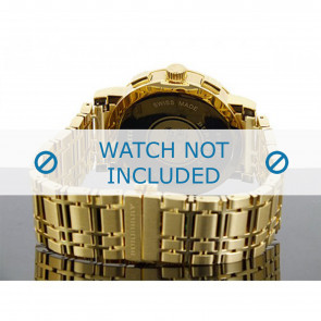 Burberry correa de reloj BU1757 Metal Chapado en oro
