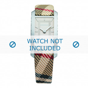 Correa de reloj Burberry BU1051 / PVC Antima 7177790 Cuero Marrón 14mm