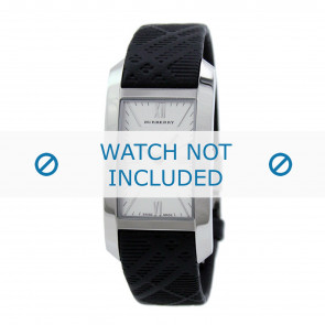 Correa de reloj Burberry BU1083 Cuero Negro 14mm