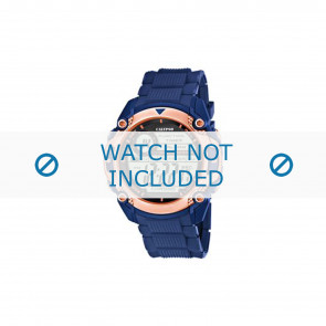 Correa de reloj Calypso K5577-8 Caucho Azul 22mm