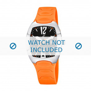 Calypso correa de reloj K5161-9 Caucho / plástico Naranja 11mm