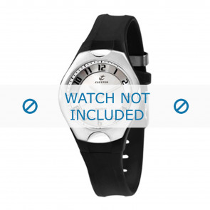Correa de reloj Calypso K5162-1 / K5162-2 / K5162-3 Plástico Negro 14mm