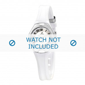 Correa de reloj Calypso K5163-7 Plástico Blanco 10mm