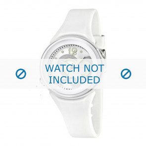 Correa de reloj Calypso K5576-1 Caucho Blanco 17mm