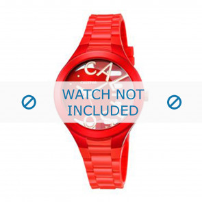 Correa de reloj Calypso K5678-6 Plástico Rojo 13mm