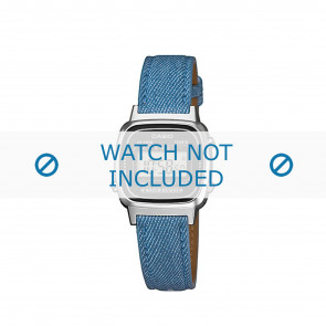 Correa de reloj Casio LA670WEL-2A2EF / LA670WEL-2A2 Cuero Azul 13mm