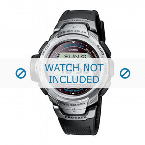 Correa de reloj Casio PRW-500-1 / SGW-500H / PAW-500 / PRG-500 Plástico Negro 21mm