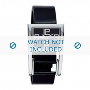 Correa de reloj Dolce & Gabbana 3719251215 Cuero Negro 18mm
