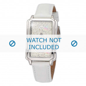 Dolce & Gabbana correa de reloj DW0114 Cuero Blanco + costura blanca