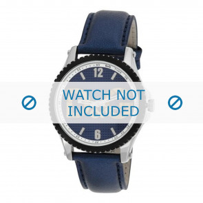 Dolce & Gabbana correa de reloj DW0709 Cuero Azul  20mm + costura azul