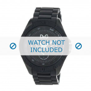 Correa de reloj Dolce & Gabbana DW0767 Acero/Silicona Negro 22mm