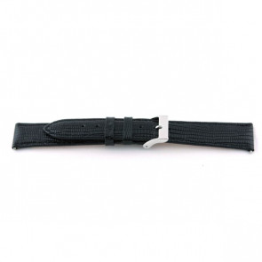 Correa de reloj Universal D160 Lizard Cuero Negro 14mm