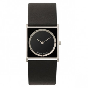 Danish Design correa de reloj IV13Q826 Cuero Negro 26mm