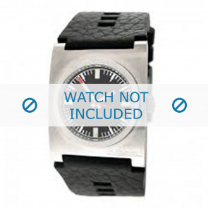 Diesel correa de reloj DZ2107 Cuero Negro