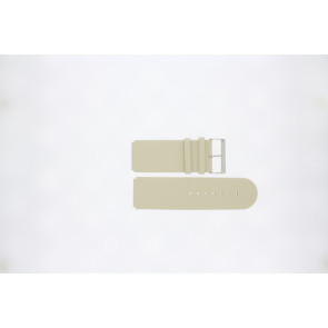 Jacques Lemans correa de reloj DC218 / BE Cuero Beige 26mm