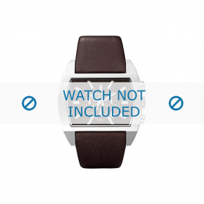 Diesel correa de reloj DZ4138 Cuero Marrón oscuro