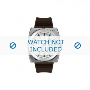 Diesel correa de reloj DZ1249 Silicona Marrón 28mm