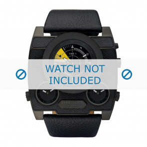 Diesel correa de reloj DZ1404 Cuero Negro 36mm