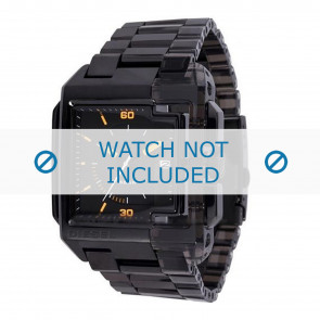 Diesel correa de reloj DZ1420 Acero inoxidable Negro 27mm