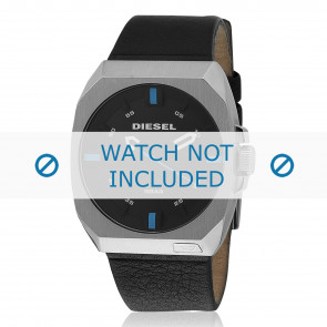 Diesel correa de reloj DZ1545 Cuero Negro 26mm
