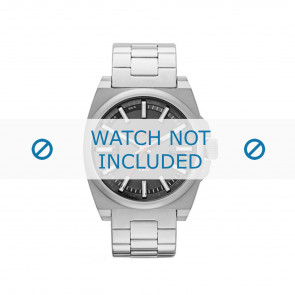 Diesel correa de reloj DZ1614 Metal Plateado 24mm