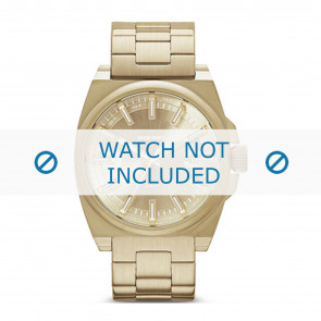 Diesel correa de reloj DZ1623 Metal Dorado 24mm