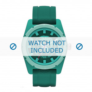 Diesel correa de reloj DZ1625 Silicona Verde 24mm