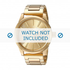 Correa de reloj Diesel DZ1761 Acero Chapado en oro 24mm