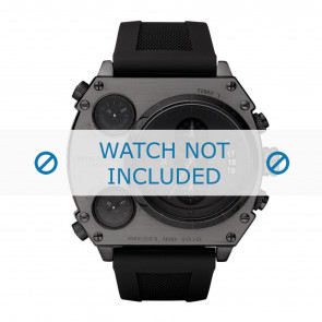Diesel correa de reloj DZ4201 Caucho / plástico Negro