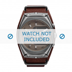 Correa de reloj Diesel DZ4293 Cuero Marrón oscuro 28mm