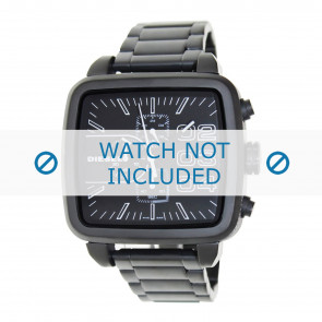 Diesel correa de reloj DZ4300 Acero inoxidable Negro 24mm