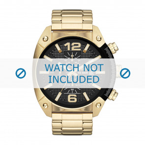 Diesel correa de reloj DZ4342 Metal Dorado 24mm