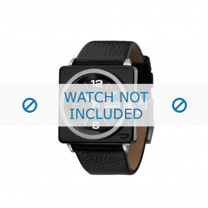 Diesel correa de reloj DZ5186 Cuero Negro 26mm