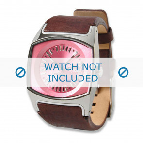 Diesel correa de reloj DZ5215 Cuero Marrón 25mm