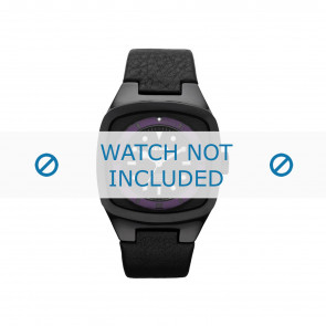 Diesel correa de reloj DZ5284 Cuero Negro 22mm