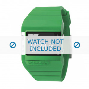 Diesel correa de reloj DZ7136 Silicona Verde 23mm