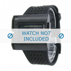 Diesel correa de reloj DZ7145 Silicona Negro 26mm