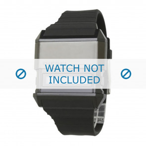 Diesel correa de reloj DZ7200 Silicona Negro 30mm