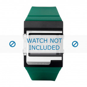 Diesel correa de reloj DZ7212 Silicona Verde 23mm