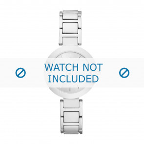 DKNY correa de reloj NY2398 Metal Plateado 18mm