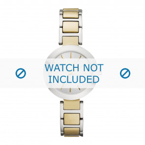 DKNY correa de reloj NY2401 Metal Dorado 12mm