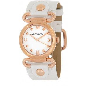 Correa de reloj Marc by Marc Jacobs MBM8639 Cuero Blanco 24mm