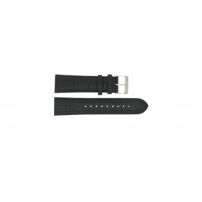 Correa de reloj Esprit ES101001 Piel de cocodrilo Negro 24mm