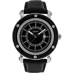 Correa de reloj Esprit ES104042002 / ES104042006 Cuero Negro 21mm