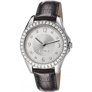 Correa de reloj Esprit ES106482001 Piel de cocodrilo Marrón 17mm