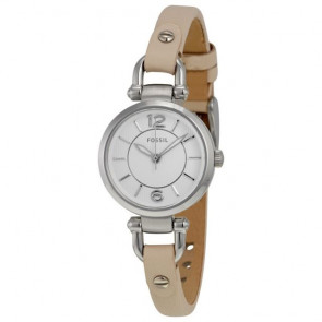 Correa de reloj Fossil ES3808 Cuero Beige 7mm